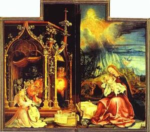 Art Print - Concert Of Angels (Left) And Nativity (Right)