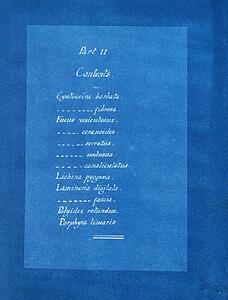 Art Print - Contents List