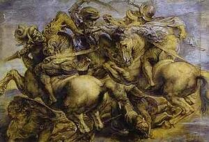 Copy Of The Battle Of Anghiari By Leonardo Da Vinci - Art Print Art Print - Copy Of The Battle Of Anghiari By Leonardo Da Vinci