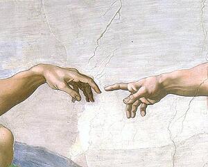 Of Art Print - Creation Of Adam (Hands Detail)