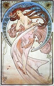 Mucha Art Print - Dance