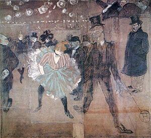Dancing At The Moulin Rouge: La Goulue And Valentin De Désossé - Art Print Art Print - Dancing At The Moulin Rouge: La Goulue And Valentin De Désossé