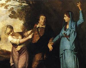 David Garrick Between Tragedy And Comedy - Art Print Art Print - David Garrick Between Tragedy And Comedy
