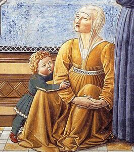 Art Print - Death Of St. Monica. Detail