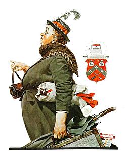 Suitcase Art Print - Departing Servant