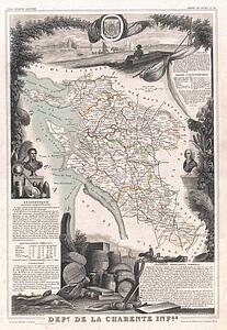 Charente Art Print - Dept. De La Charente Infre.