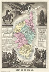 Corse Art Print - Dept. De La Corse.