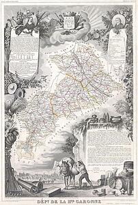 Garonne Art Print - Dept. De La Haute Garonne