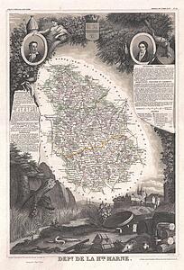 Haute Art Print - Dept. De La Haute Marne.