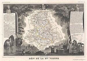 Haute Art Print - Dept. De La Haute-Vienne.