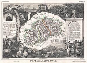 Dept. De La Hte. Saone. - Art Print Art Print - Dept. De La Hte. Saone.