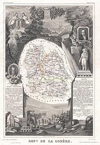 Dept. De La Lozere. - Art Print Art Print - Dept. De La Lozere.