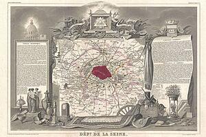 Dept. De La Seine. - Art Print Art Print - Dept. De La Seine.