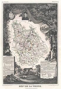 Dept. De La Vienne. - Art Print Art Print - Dept. De La Vienne.