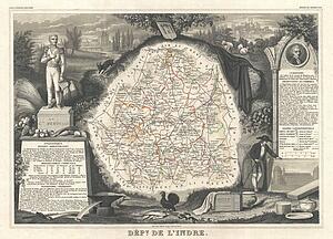 Dept. De L'indre. - Art Print Art Print - Dept. De L'indre.
