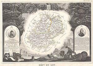 Maine Art Print - Dept- De Maine Et Loire