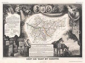 Tarn Et Garonne Art Print - Dept. De Tarn Et Garonne.