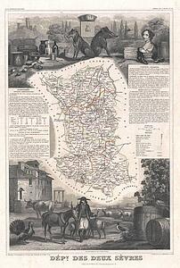 Sevres Art Print - Dept. Des Deux Sevres.