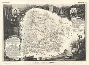 Landes Art Print - Dept. Des Landes