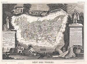 Vosges Art Print - Dept. Des Vosges.