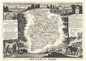 Vilaine Art Print - Dept. D'ille Et Vilaine