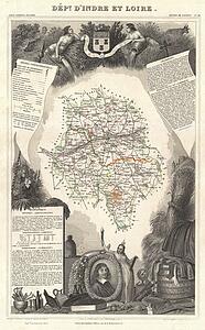 Dept. D'indre Et Loire. - Art Print Art Print - Dept. D'indre Et Loire.