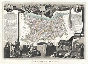 Art Print - Dept. Du Calvados.