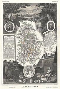 Jura Art Print - Dept. Du Jura