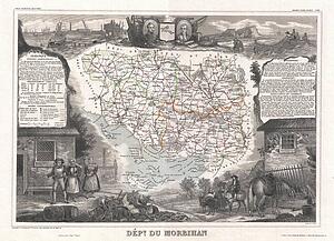 Morbihan Art Print - Dept. Du Morbihan.