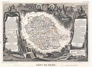 Tarn Art Print - Dept. Du Tarn.