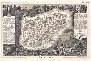Dept Du Var Art Print - Dept. Du Var.