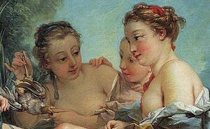 Art Print - Diana After The Hunt. Detail