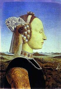 Art Print - Diptych Portraits Of Federico Da Montefeltro, Duke Of Urbino, And His Wife, Batista Sforza