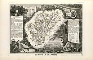 Charente Art Print - Dépt. De La Charente (Région De L'ouest)