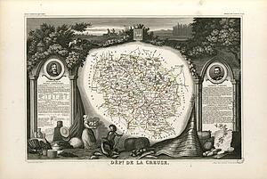 Creuse Art Print - Dépt. De La Creuse (Région De L'ouest)
