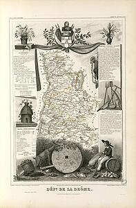 Dépt. De La Drôme (Région Du Sud-Est) - Art Print Art Print - Dépt. De La Drôme (Région Du Sud-Est)