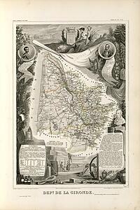 Gironde Art Print - Dépt. De La Gironde (Région Du Sud)