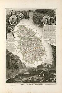 Dept De La Haute Marne Art Print - Dépt. De La Haute Marne (Région Du Nord-Est)