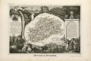 Dépt. De La Haute Saône (Région De L'est) - Art Print Art Print - Dépt. De La Haute Saône (Région De L'est)