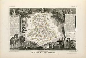 Haute Vienne Art Print - Dépt. De La Haute Vienne (Région Sud-Est)