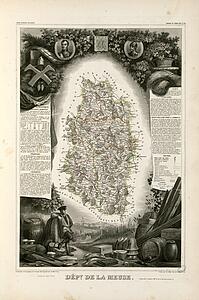 Dept De La Meuse Art Print - Dépt. De La Meuse (Région Du Nord-Est)