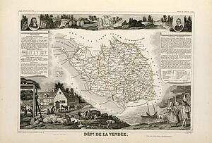 Vendée Art Print - Dépt. De La Vendée (Région De L'ouest)