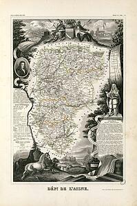 Dépt. De L'aisne (Région Du Nord) - Art Print Art Print - Dépt. De L'aisne (Région Du Nord)
