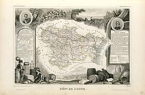 Dépt. De L'aude (Région Du Sud-Est) - Art Print Art Print - Dépt. De L'aude (Région Du Sud-Est)