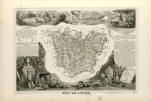 Dépt. De L'eure (Région Du Nord) - Art Print Art Print - Dépt. De L'eure (Région Du Nord)
