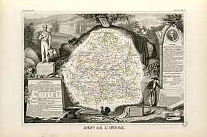 Dépt. De L'indre (Région Du Centre) - Art Print Art Print - Dépt. De L'indre (Région Du Centre)