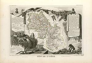 Dépt. De L'isère (Région De L'est) - Art Print Art Print - Dépt. De L'isère (Région De L'est)