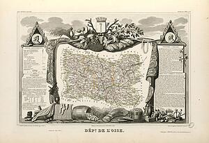 Dépt. De L'oise (Région Du Nord) - Art Print Art Print - Dépt. De L'oise (Région Du Nord)
