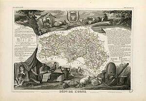 Dépt. De L'orne (Région Nord-Ouest) - Art Print Art Print - Dépt. De L'orne (Région Nord-Ouest)