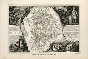 Seine Et Marne Art Print - Dépt. De Seine Et Marne (Région Du Nord)